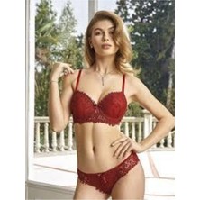 Nurteks Kadın Bordo  Iç Çamaşır Takım  4487 75