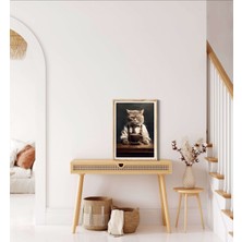 Decotorium Çerçeveli Tablo Anımal Kıngdom-Cat Serisi Mdf Tablo CAT/027
