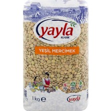 Yayla Yeşil Mercimek 1000 Gr. (Bakliyat) (2'li)