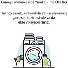 Elifçe Home Kaymaz Tabanlı Yıkanabilir Kesme Halı Yolluk