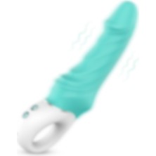 Şarjlı Tutma Halkalı G Nokta ve Anal Uyarıcı Güçlü Titreşimli Su Geçirmez Vibratör