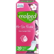 Molped Hergün Ferahlık Günlük Ped 20'li (6'lı)