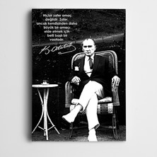 Dekolata Atatürk Çalışkanlık ve Zafer Kanvas Tablo