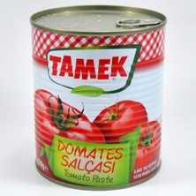 Tamek Domates Salçası Teneke 830 gr Organik Türkiye Menşeli Lezzetli Sos (4'lü)