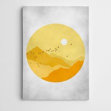 Dekolata Güneş Kuşlar Kanvas Tablo