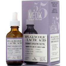 Medix 5.5 10% Glycolic + Lactic Acid Peeling Yüz Serumu 52ML