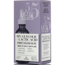 Medix 5.5 10% Glycolic + Lactic Acid Peeling Yüz Serumu 52ML