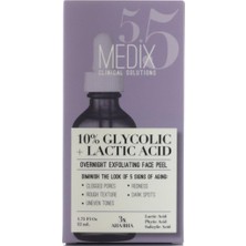 Medix 5.5 10% Glycolic + Lactic Acid Peeling Yüz Serumu 52ML