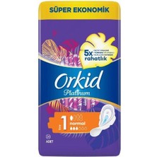 Orkid Platinum Normal 24'lü Adet Sayısı ile Ultra İnce Rahatlık Sunan Hijyenik Pedler