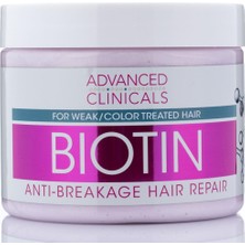 Advanced Clinicals Biotin Kırılma Önleyici Saç Onarıcı Maske 340GR