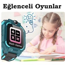 40 mm Kameralı Çocuk Akıllı Saati Sim Kart Takılabilir Akıllı Çocuk Saati 4gcamgps Lacivert 2 Yıl M