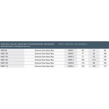 Mepa Hmr 125 Galvaniz Standart Masa Rayı