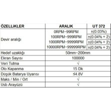 Unit Ut 372 Optik Temazsız TakoMetre Ölçü Aleti