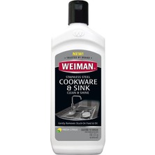 Weiman Paslanmaz Çelik Pişirme Kapları ve Lavabo Temizleyici Parlatıcı 237ML