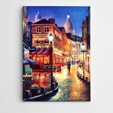 Dekolata Cadde ve Işıklar Kanvas Tablo