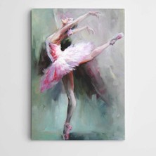 Dekolata Pembeli Balerin Modern Sanat Kanvas Tablo