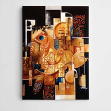 Dekolata Altın Balık Modern Sanat Kanvas Tablo