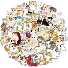 Vox Art Vintage Sticker 50'li Kedi Etiket 5 - 7cm