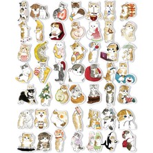 Vox Art Vintage Sticker 50'li Kedi Etiket 5 - 7cm