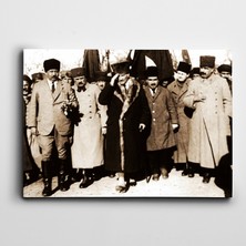 Dekolata Atatürk Manisa'da 1923 Kanvas Tablo