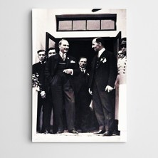 Dekolata Atatürk Tablosu Gülümserken Atatürk Kanvas Tablo