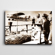 Dekolata Atatürk Tablosu Türk Kuşu 1935 Atatürk Kanvas Tablo