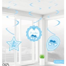 Tüftürük Kikajoy Babyshower Erkek Sarkıt Süs (6 'lı)