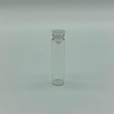 Labshop41 2 ml Mini Test Şişesi , 2 cc Plastik Tıpalı Cam Şişe , Test Şişesi x 20 Adet