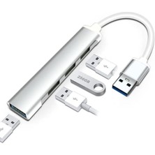 Qasul Type-C USB 3.1 Den 4 Adet USB 3.0 Hub Otg Çoğaltıcı Adaptörü