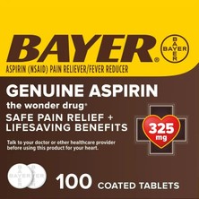 Bayer Aspirin 325 Mg 100 Tablet