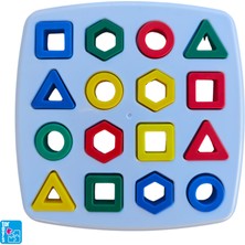 Tor Toys Rubiks Shapes - Geometrik Şekiller ve Renkler Montessori Zeka Oyunu - 2 Kişilik