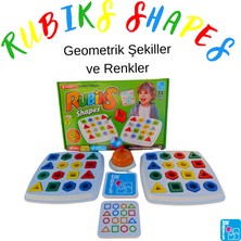Tor Toys Rubiks Shapes - Geometrik Şekiller ve Renkler Montessori Zeka Oyunu - 2 Kişilik