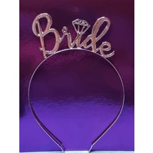 Toyfest Bride Yazılı Bekarlığa Veda Partisi Metal Gelin Tacı Bride Taç 18.5 cm x 13.5 cm