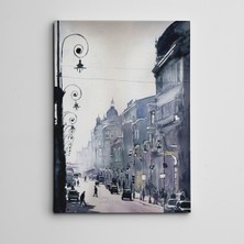 Dekolata Sokak Lambaları  Kanvas Tablo