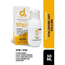 Debil 50 Spf - Uv Yüksek Koruma Tüm Cilt Tipleri Için Yüz Güneş Kremi (Kolajen ve Hyaluronik Asit)