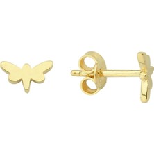 14 Ayar Altın Minik Yusufçuk Küpe 0,64 gr