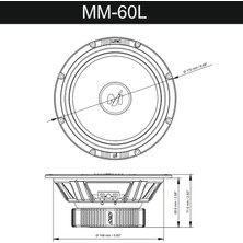 Machete Deaf Bonce MM-60L 16 cm 160W 80RMS Spl Midrange