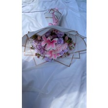 Zb Flowers Kız Isteme Çiçeği Söz Çiçeği Yapay Çiçek Okaliptüs Sevgiliye Çiçek Solmayan Gül