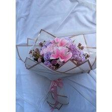 Zb Flowers Kız Isteme Çiçeği Söz Çiçeği Yapay Çiçek Okaliptüs Sevgiliye Çiçek Solmayan Gül