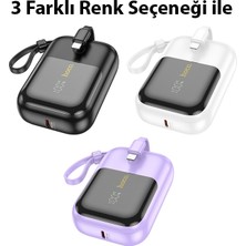 Hoco Q20 Fountain 10000MAH 22.5W+PD20W Dijital Göstergeli Kablolu Powerbank