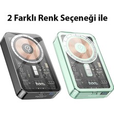 Hoco Q14A Ice Crystal 10000MAH PD20W Magsafe Uyumlu Manyetik Hızlı Şarj Powerbank