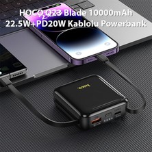 Hoco Q23 Blade 10000MAH 22.5W+PD20W Kablolu Powerbank