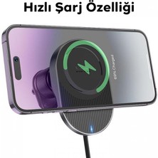 Hoco HW12 Kablosuz Şarjlı Araç İçi Havalandırma Manyetik Telefon Tutucu