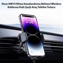 Hoco HW10 Klima Havalandırma Bölmesi Wireless Kablosuz Hızlı Şarjlı Araç Telefon Tutucu