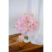 Uğur Gelin Buketi Pudra Ortanca Gelin Buketi