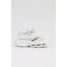 Benetton® Ithal Beyaz Çocuk Bağcık Mekanizmalı Spor Ayakkabı BNI-10255