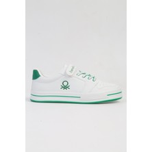 Benetton Benetton® Ithal Beyaz Yesil Çocuk Spor Ayakkabı BNI-10024