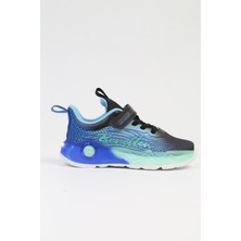 Benetton® Ithal Çocuk Siyah Mavi Spor Ayakkabı BNI-10277