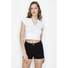 Select Moda Kadın Denim Mini Şort