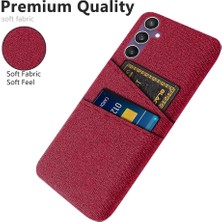 Cool-M Case Samsung Galaxy S23 Fe Kapağı Şok Geçirmez Pc+Çift Kart Yuvalı Bez Telefon Kılıfı (Yurt Dışından)